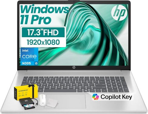 HP 17 inch Business Laptop Computer, Intel 8-Core i3, 16GB RAM, 512GB SSD in Kuwait
