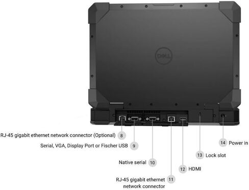 Dell Latitude 5424 Rugged Laptop Core i5-8350U 16GB RAM 512GB SSD(Renewed) in Kuwait
