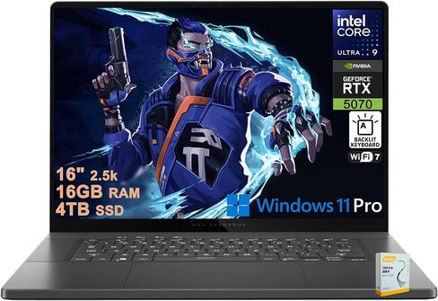 ASUS ROG Zephyrus G16 Gaming AI Laptop | 16" 2560x1600 OLED 240Hz 500nits | Intel 16-core Ultra 9 285H | 16GB DDR5 2TB SSD | GeForce RTX 5070 798 AI Tops | Backlit Win11Pro w/DLCA Accessory in Kuwait