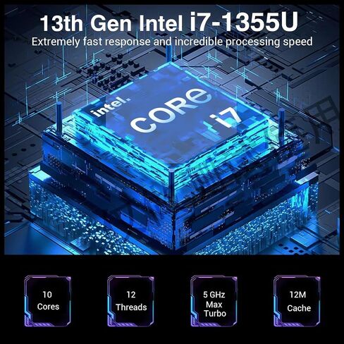 HP 15.6" FHD Touchscreen Laptop 2025-2026 Student Business, Ultra Powerful AI Computer, Lifetime Office, 10-Core Intel i7, 32GB RAM, 1.5TB Storage (1TB SSD+500GB Ext), Wi-Fi 6, HubxcelAccs, Win 11 Pro in Kuwait