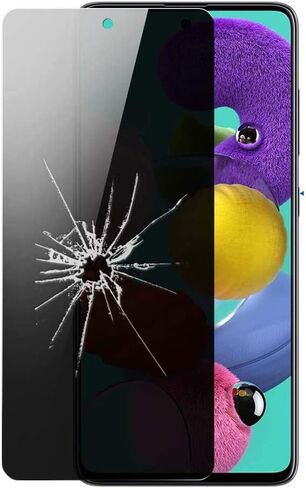 [2 Pack for Samsung Galaxy A71 5G SM-A716U Privacy Tempered Glass Screen Protector Anti-spy 9H Hardness Front Glass Protector in Kuwait