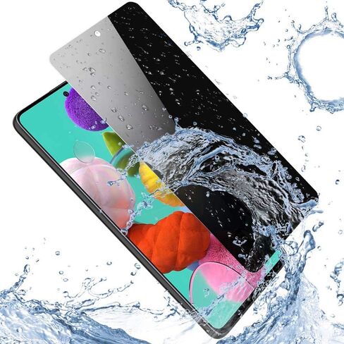 [2 Pack for Samsung Galaxy A71 5G SM-A716U Privacy Tempered Glass Screen Protector Anti-spy 9H Hardness Front Glass Protector in Kuwait