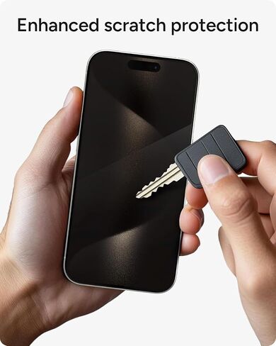 ZAGG Elite Privacy 360 Glass Screen Protector for iPhone 15 Pro - 5X Ultra Strong Tempered Glass, 4-Way Privacy Filter, Scratch Protection, Anti-Smudge, Easy to Install, InvisibleShield in Kuwait