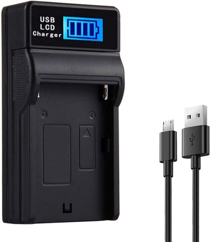 Dual Channel LCD Display Quick Battery Charger for Sony DCR-TRV245E, DCR-TRV250E, DCR-TRV255E, DCR-TRV260E, DCR-TRV265E Digital8 Handycam Camcorder in Kuwait