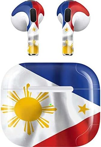 Skinit Decal Audio Skin Compatible with Apple AirPods (3rd Gen, 2021) - Skinit Originally Designed Philippines Flag Design in Kuwait