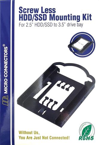 MICRO CONNECTORS Single 2.5" Screwless HDD/SSD Mounting Bracket Kit (L02-125) in Kuwait