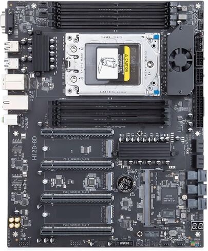 H12D 8D Motherboard with EPYC 7K62 BMC Module Support 8 Channel Memory Slot Dual 2.5G Network IPMI in Kuwait