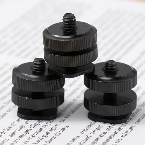 3 Pcs /4 Inch Aluminum Alloy Hot Shoe Adapter Mount DSLR Camera in Kuwait