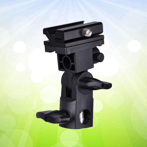 Flash Stand Bracket Black with 180 Degree Pitch Adjustment Plastic in Kuwait