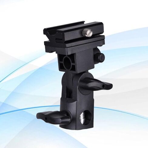 Flash Stand Bracket Black with 180 Degree Pitch Adjustment Plastic in Kuwait