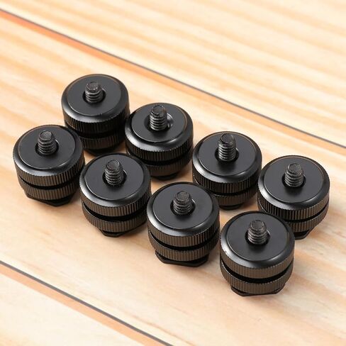 3 Pcs Hot Shoe Adapter Mount with 1/4 Inch Tripod Screw in Kuwait