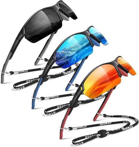 WEAROYO Polarized Sunglasses Men Womens Sports Running Fishing Glasses in Kuwait