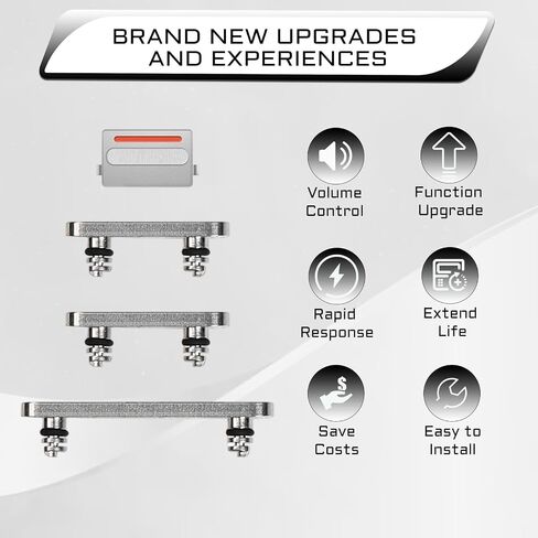 for iPhone 14 Pro 14 Pro Max Power and Volume Button Silver in Kuwait