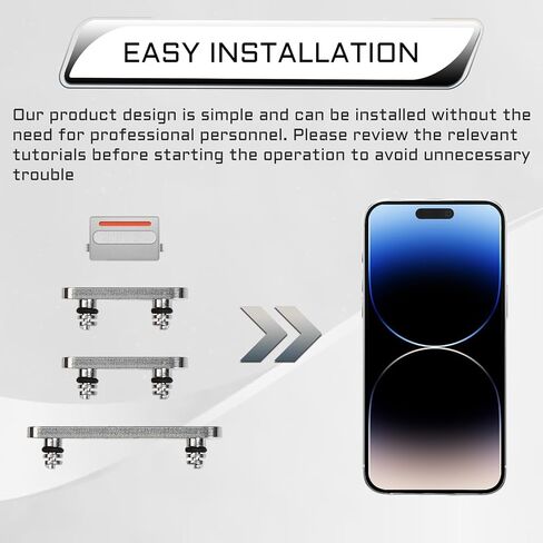for iPhone 14 Pro 14 Pro Max Power and Volume Button Silver in Kuwait