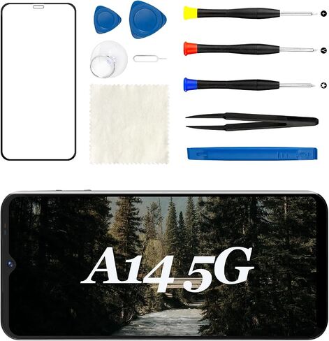 Screen Replacement for Samsung Galaxy A14 5G with Frame Ear Speake LCD in Kuwait