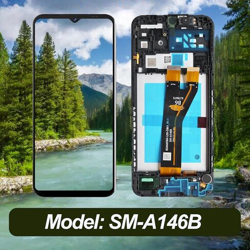 Screen Replacement for Samsung Galaxy A14 5G with Frame Ear Speake LCD in Kuwait