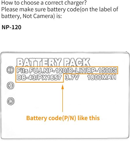 Norifon NP-120 LCD USB Charger for Fujifilm FinePix 603, FinePix F10 in Kuwait