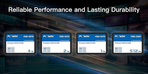Premium SATA III SSD 512GB – 2.5 inch Internal Solid State Drive with 3D NAND Flash for Laptop, PC Desktop and External Box, Up to 490/470 MB/s Read/Write Speed (PSD-13G0) in Kuwait