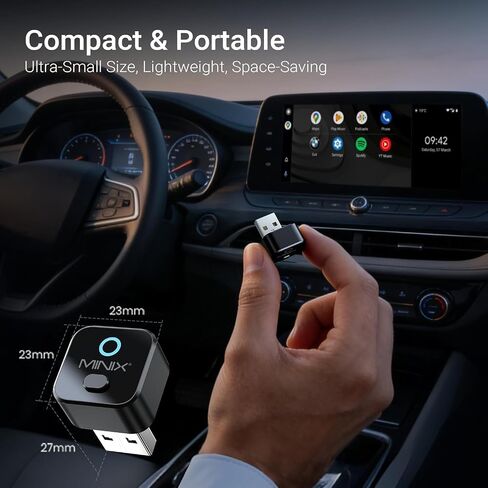MINIX 2-in1 Wireless CarPlay Adapter for Apple & Android Auto in Kuwait