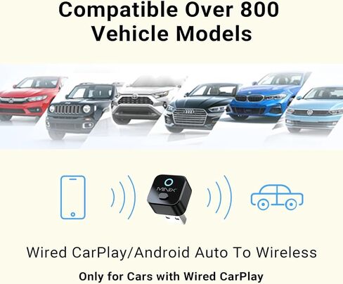 MINIX 2-in1 Wireless CarPlay Adapter for Apple & Android Auto in Kuwait