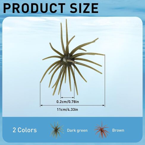 4 Pcs Urchin Baits Saltwater Freshwater Soft Urchin Lures Fishing Green in Kuwait