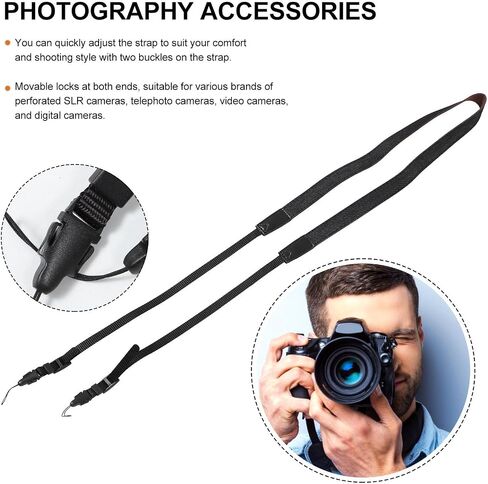 Vintage Camera Shoulder Strap with Quick Release Clips for DSLR in Kuwait