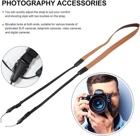 Vintage Camera Neck Strap Rope with Quick Release Clips in Kuwait