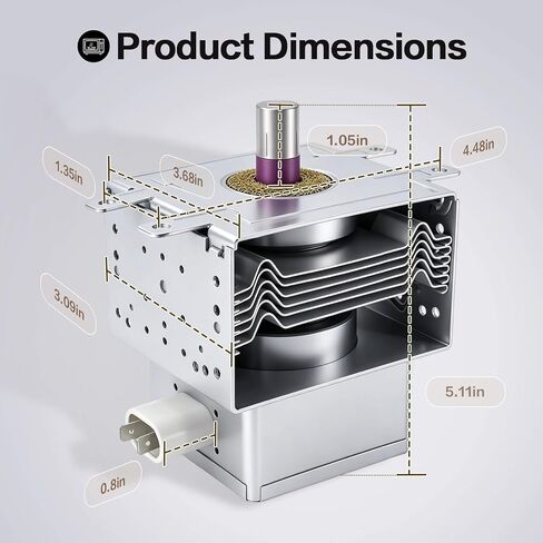 Upgraded 2M214-161GP Microwave Oven Magnetron Compatible with LG LMV1751ST/01 LMH2016ST LMC0975ST – Replacement for 2M214-16TAGD AP4437489 PS3517729 WB27X10585 WB27X0706 in Kuwait