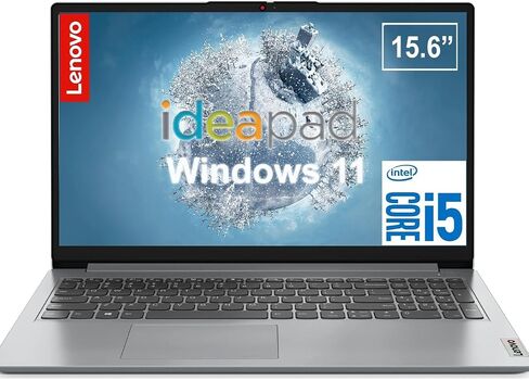 Lenovo 15.6 Inch Student Laptop | Intel Core i5-1235U, 10-Core CPU | 16GB RAM, 512GB SSD | WiFi 6 | Privacy Shutter | 720p Webcam | Anti-Glare | Intel Iris Xe Graphic | Windows 11 | Cloud Grey in Kuwait