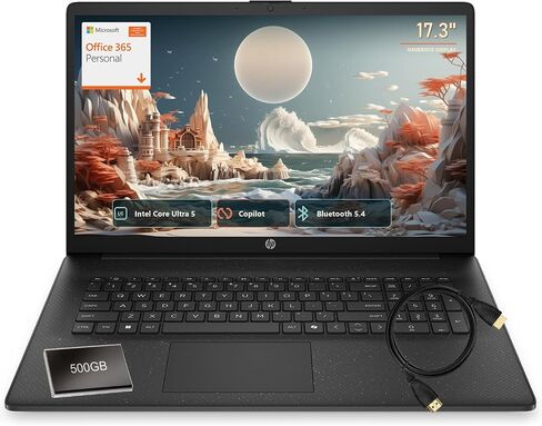 HP Pavilion 17.3" Laptop, Intel Core Ultra 5 225U, 8GB DDR5, 256GB SSD in Kuwait