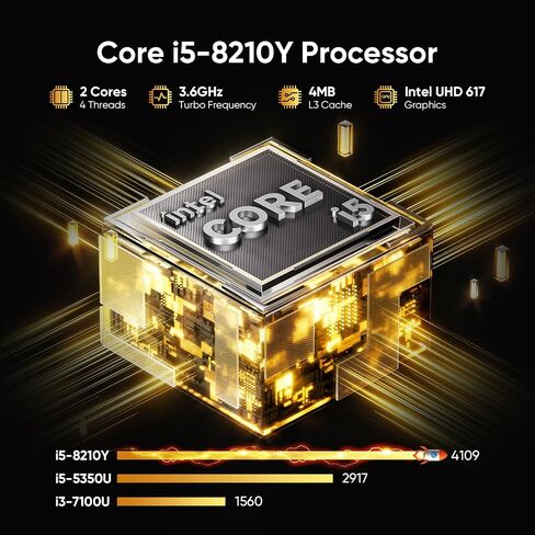 EYY Core i5 Laptop Computer Up to 3.6GHz, 16" 16GB RAM 512GB SSD laptops, FHD 1920 * 1200, 100% sRGB, Office Suite, Notebook with USB A, HDMI, WiFi 5 BT5.0, Backlit Keyboard in Kuwait