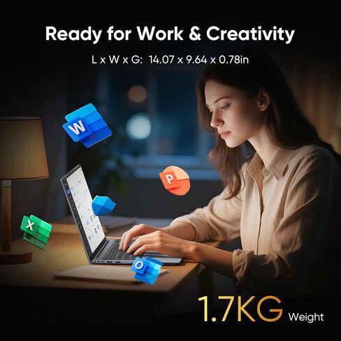 EYY Core i5 Laptop Computer Up to 3.6GHz, 16" 16GB RAM 512GB SSD laptops, FHD 1920 * 1200, 100% sRGB, Office Suite, Notebook with USB A, HDMI, WiFi 5 BT5.0, Backlit Keyboard in Kuwait