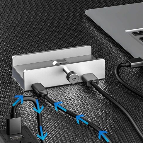 6-Port USB 3.0 Aluminum Hub Splitter Clamp Adapter for Laptop PC in Kuwait
