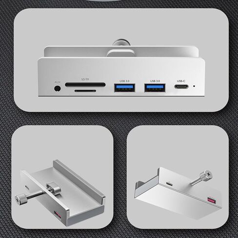 6-Port USB 3.0 Aluminum Hub Splitter Clamp Adapter for Laptop PC in Kuwait
