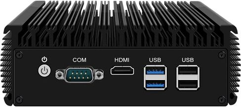 Firewall Micro Appliance/Fanless Mini PC with 4 * I226 2.5G LAN,Industrial Mini PC Celeron J4125,2*DDR4,Desktop Computer 4K HD Display,2*USB3.0,M.2 Nvme/mSATA/SATA3.0,RS232 COM,NO RAM NO SSD in Kuwait