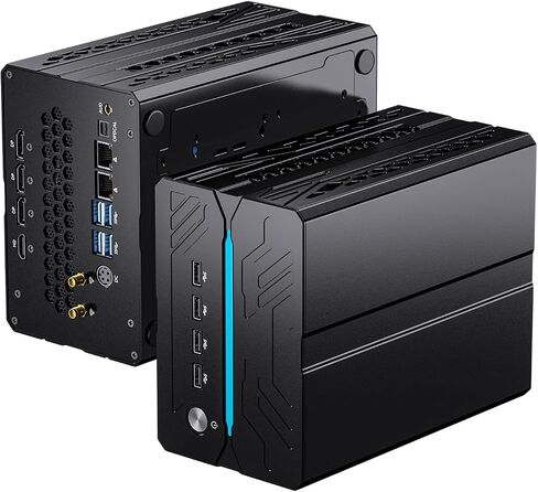 Thdeukoty Gaming Pc Core i5-14400F, 16GB DDR5 RAM 1TB NVMe SSD, Mini Computer with RTX 5060 8G Desktop GPU, WiFi 7, BT5.4, Four-Fan Cooling, Quad Display for Gaming/Design/Office in Kuwait