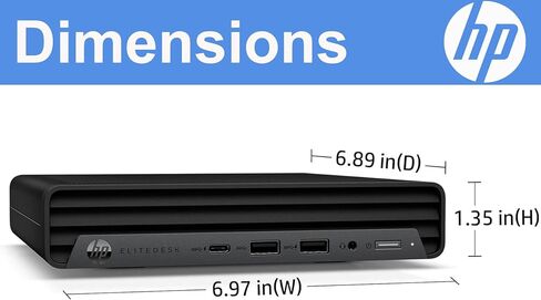 HP EliteDesk 800 G6 Desktop Mini PC, Intel Core i5-10500T, 8GB DDR4 RAM, 256GB SSD, Windows 11 Pro (Renewed) in Kuwait