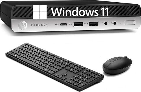 HP ProDesk 400 G3 Mini Tiny Business Desktop Computer, Intel Core i3-8100T, 8GB DDR4 RAM, 256GB SSD, Windows 11 Pro (Renewed) in Kuwait