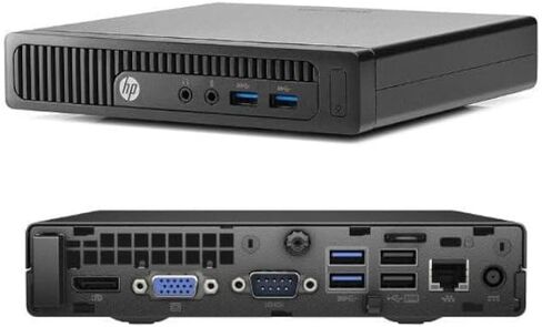 HP Prodesk 600 G2 Mini Business Desktop Computer, Intel Core i5-6500T, 16GB DDR4 RAM, 512GB SSD, Built-in Intel AX200 WiFi 6 + Bluetooth, Wireless Keyboard and Mouse, Windows 11 Pro (Renewed) in Kuwait