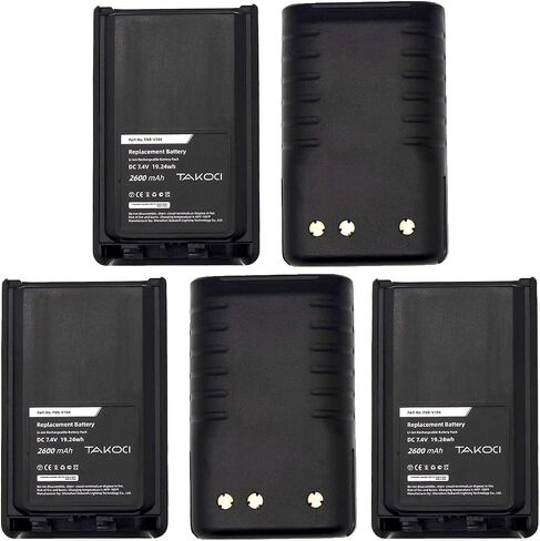 (5PCS FNB-V131Li, FNB-V132Li Replacement Battery Compatible with VX230, VX-230, VX-231, VX231L, VX-231L, VX234, VX-234,FNB-V103, FNB-V103LI, FNB-V104, FNB-V104LI 2600mAh/7.4V in Kuwait