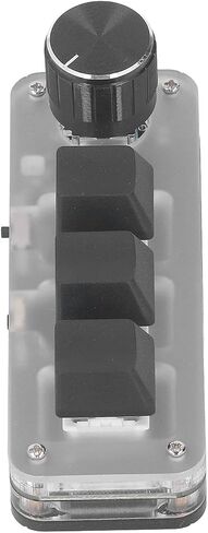 Fafeicy Mini keypad 3 Key 1 knob programmable Macro keypad with Blue Switch in Kuwait