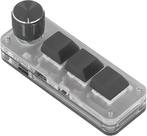 Fafeicy Mini keypad 3 Key 1 knob programmable Macro keypad with Blue Switch in Kuwait