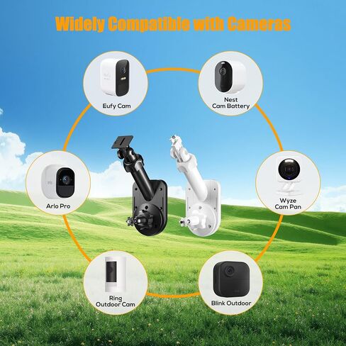 Wall Mount for Cameras and Solar Panels, 2-in-1 Mount Compatible with Ring in Kuwait