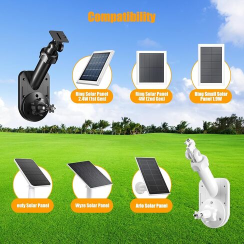 Wall Mount for Cameras and Solar Panels, 2-in-1 Mount Compatible with Ring in Kuwait
