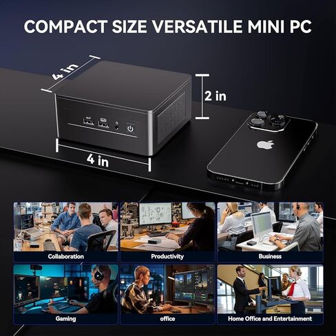 ASUS NUC 13 Pro Tall Business Mini Desktop Computer 13th Intel Core i5 (Up to 4.6GHz), 16GB RAM, 1TB SSD PCIe, HDMI 2.1, 2 Thunderbolt, Wi-Fi 6E, Bluetooth 5.3, Ultra-Quiet Design, Windows 11 Pro in Kuwait
