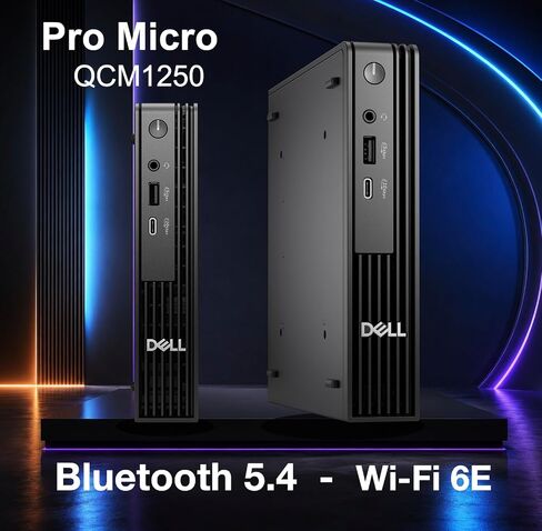 Dell Pro Micro QCM1250, Intel Core Ultra 5 235T, 8GB RAM, 512GB SSD in Kuwait