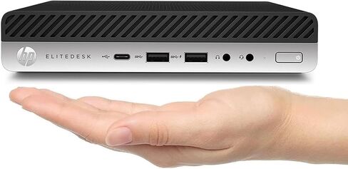 HP EliteDesk 705 G4 Mini Computer Desktop PC, AMD Ryzen 5 2400G, 8GB DDR4 RAM, 256GB NVMe SSD, Windows 11 Pro (Renewed) in Kuwait