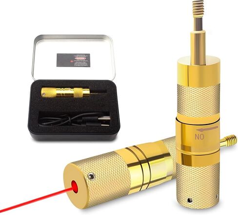 Gotical USB Rechargeable Archery Laser Sight Tool for Bow and Crossbow Thread-On Crossbow Laser Sighting Tool 223 Bore Sighter Shaped, Made of Brass in Kuwait