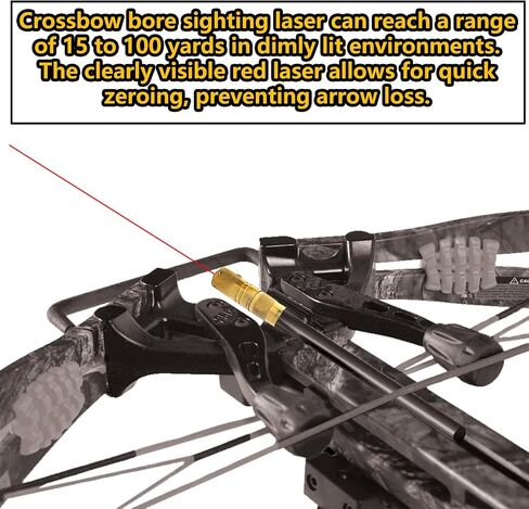 Gotical USB Rechargeable Archery Laser Sight Tool for Bow and Crossbow Thread-On Crossbow Laser Sighting Tool 223 Bore Sighter Shaped, Made of Brass in Kuwait