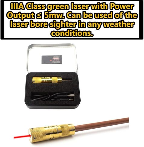 Gotical USB Rechargeable Archery Laser Sight Tool for Bow and Crossbow Thread-On Crossbow Laser Sighting Tool 223 Bore Sighter Shaped, Made of Brass in Kuwait